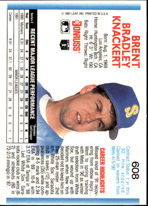 A9587- 1992 Donruss Baseball #S 501-750 + Rookies -du Pick- 15 + Gratis US - Bild 207 von 485