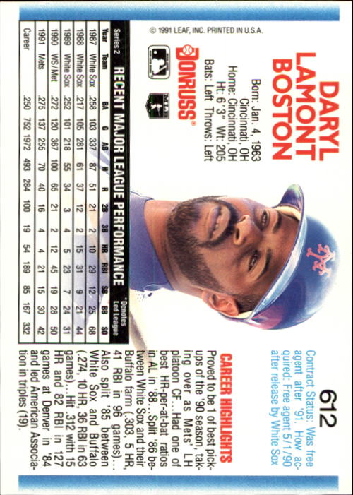 A9587- 1992 Donruss Baseball #S 501-750 + Rookies -du Pick- 15 + Gratis US - Bild 215 von 485