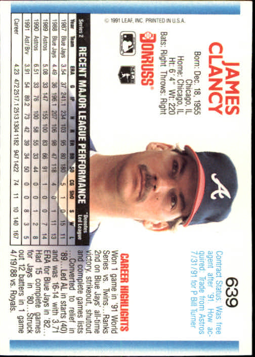 A9587- 1992 Donruss Baseball #S 501-750 + Rookies -du Pick- 15 + Gratis US - Bild 269 von 485