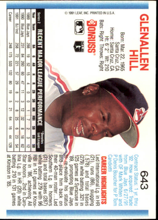 A9587- 1992 Donruss Baseball #S 501-750 + Rookies -du Pick- 15 + Gratis US - Bild 277 von 485
