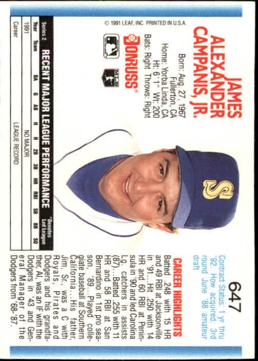 A9587- 1992 Donruss Baseball #S 501-750 + Rookies -du Pick- 15 + Gratis US - Bild 285 von 485