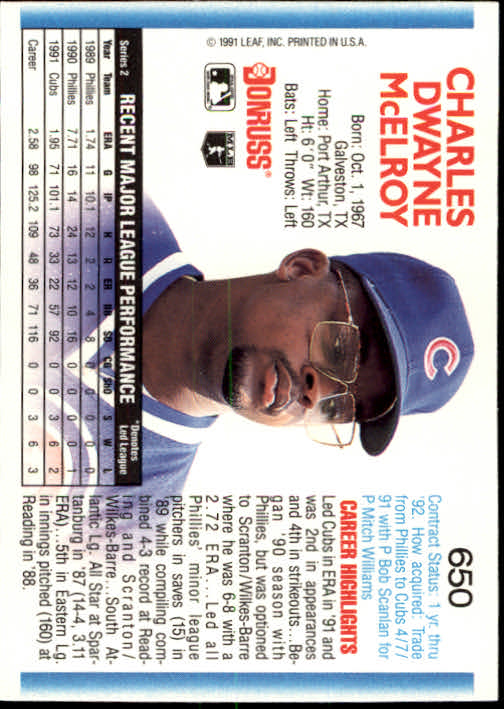 A9587- 1992 Donruss Baseball #S 501-750 + Rookies -du Pick- 15 + Gratis US - Bild 291 von 485