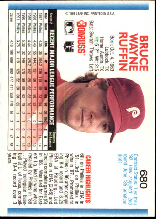Sports Card Back