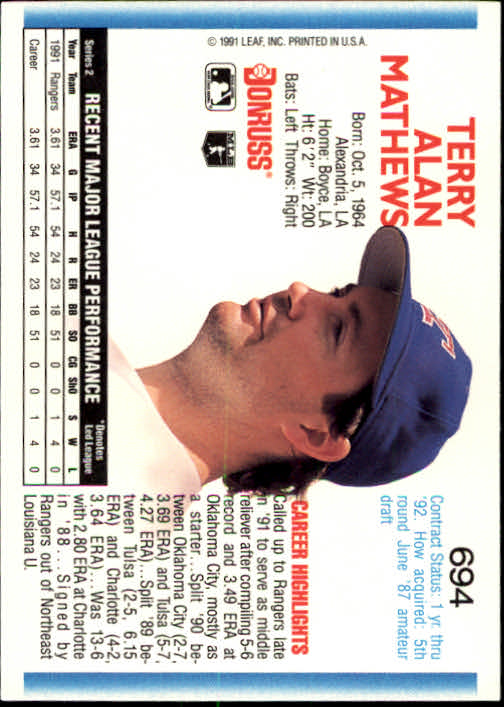A9587- 1992 Donruss Baseball #S 501-750 + Rookies -du Pick- 15 + Gratis US - Bild 379 von 485