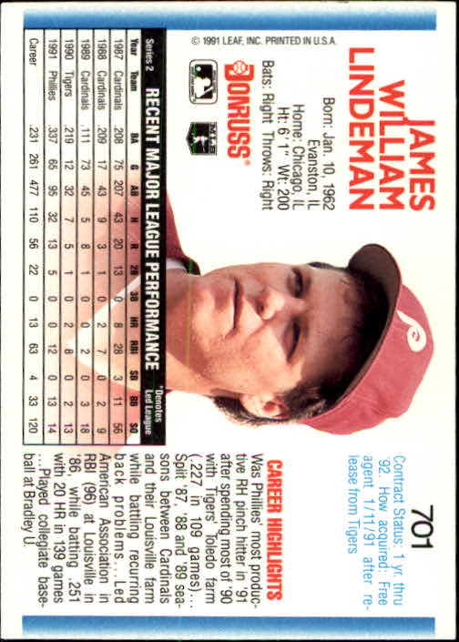 A9587- 1992 Donruss Baseball #S 501-750 + Rookies -du Pick- 15 + Gratis US - Bild 393 von 485