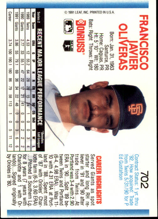 A9587- 1992 Donruss Baseball #S 501-750 + Rookies -du Pick- 15 + Gratis US - Bild 395 von 485