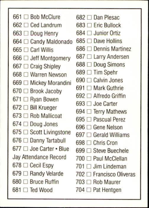 A9587- 1992 Donruss Baseball #S 501-750 + Rookies -du Pick- 15 + Gratis US - Bild 421 von 485