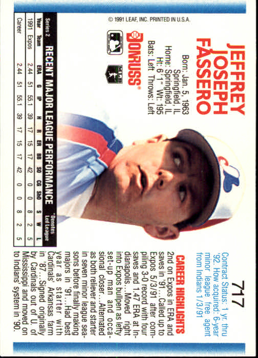 A9587- 1992 Donruss Baseball #S 501-750 + Rookies -du Pick- 15 + Gratis US - Bild 423 von 485