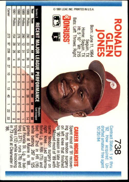 A9587- 1992 Donruss Baseball #S 501-750 + Rookies -du Pick- 15 + Gratis US - Bild 465 von 485