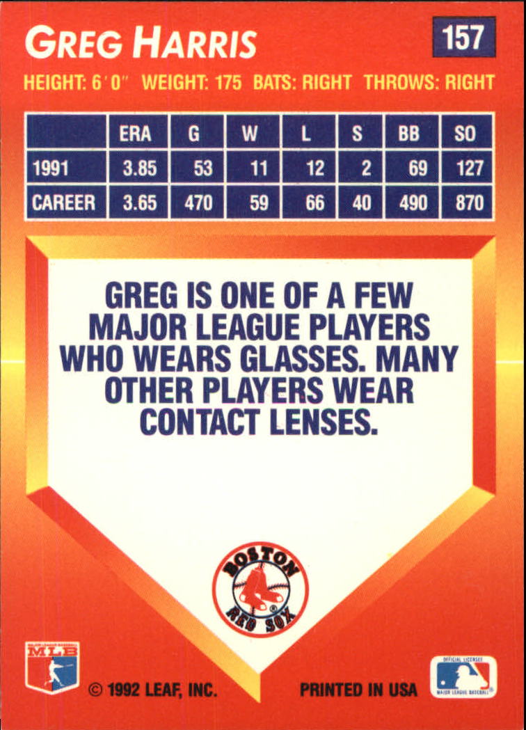 1992 Triple Play (Donruss) Baseball "Main Set" Cards #151 to #264 - Picture 15 of 229