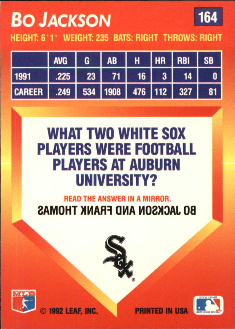 Sports Card Back