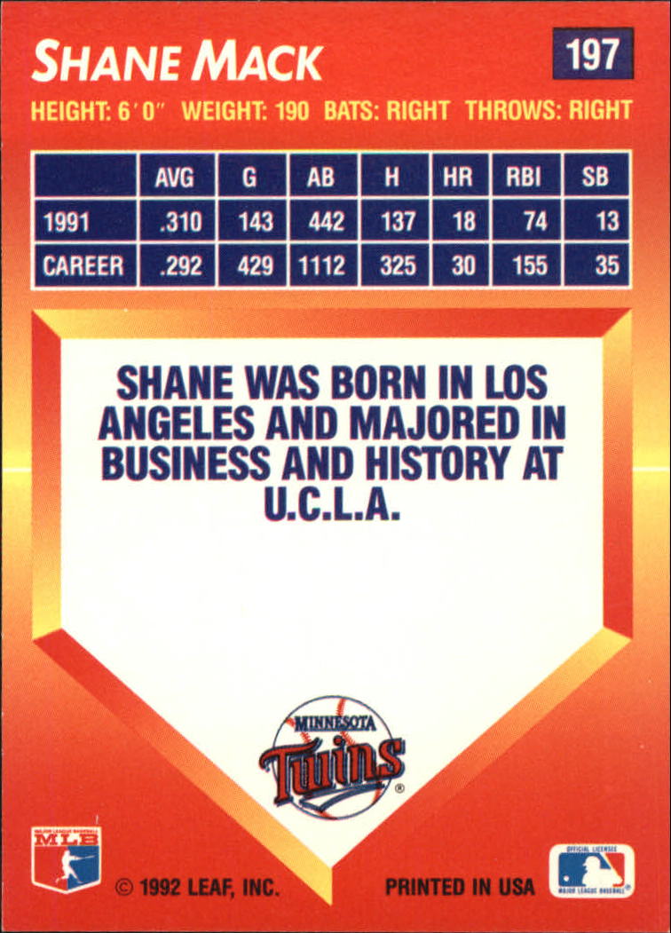 1992 Triple Play (Donruss) Baseball "Main Set" Cards #151 to #264 - Picture 95 of 229