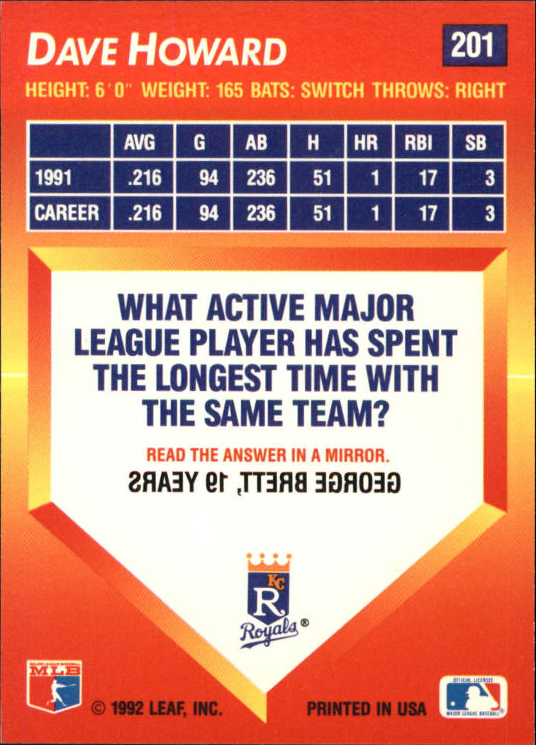1992 Triple Play (Donruss) Baseball "Main Set" Cards #151 to #264 - Picture 103 of 229