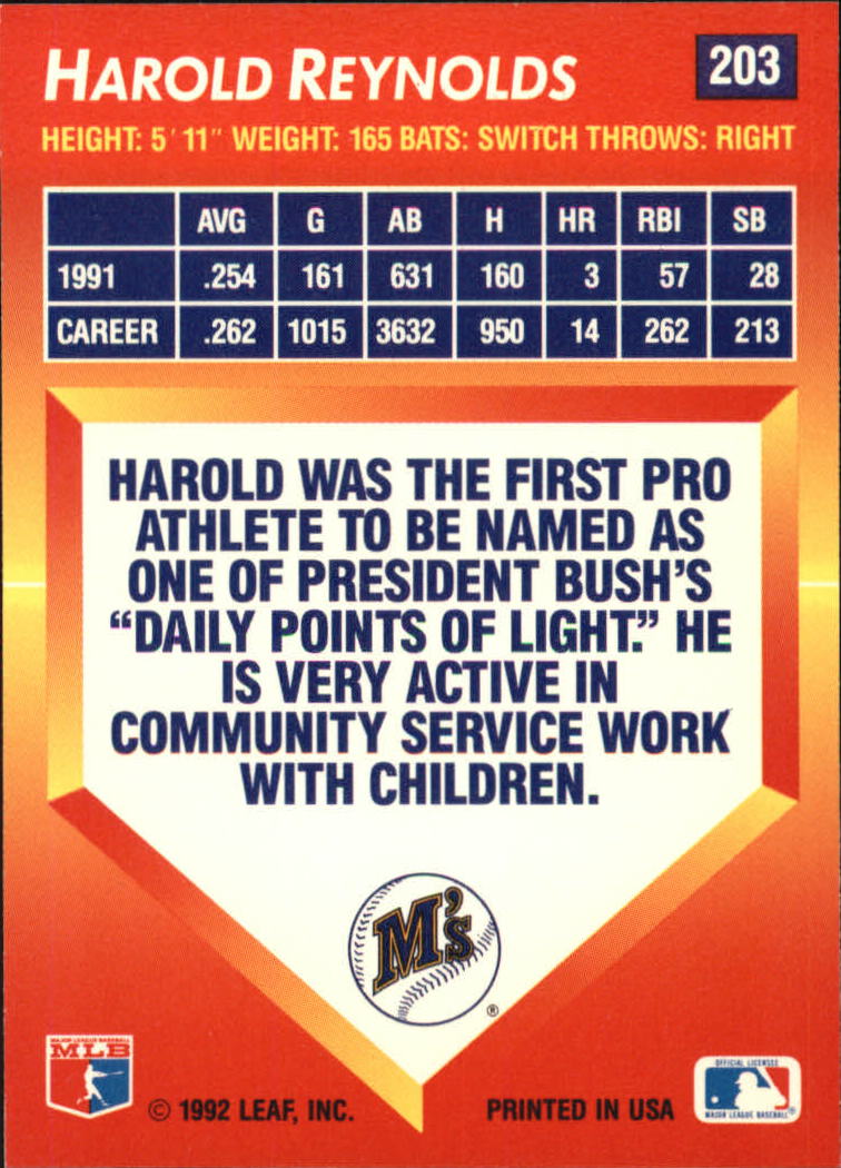 1992 Triple Play (Donruss) Baseball "Main Set" Cards #151 to #264 - Picture 107 of 229