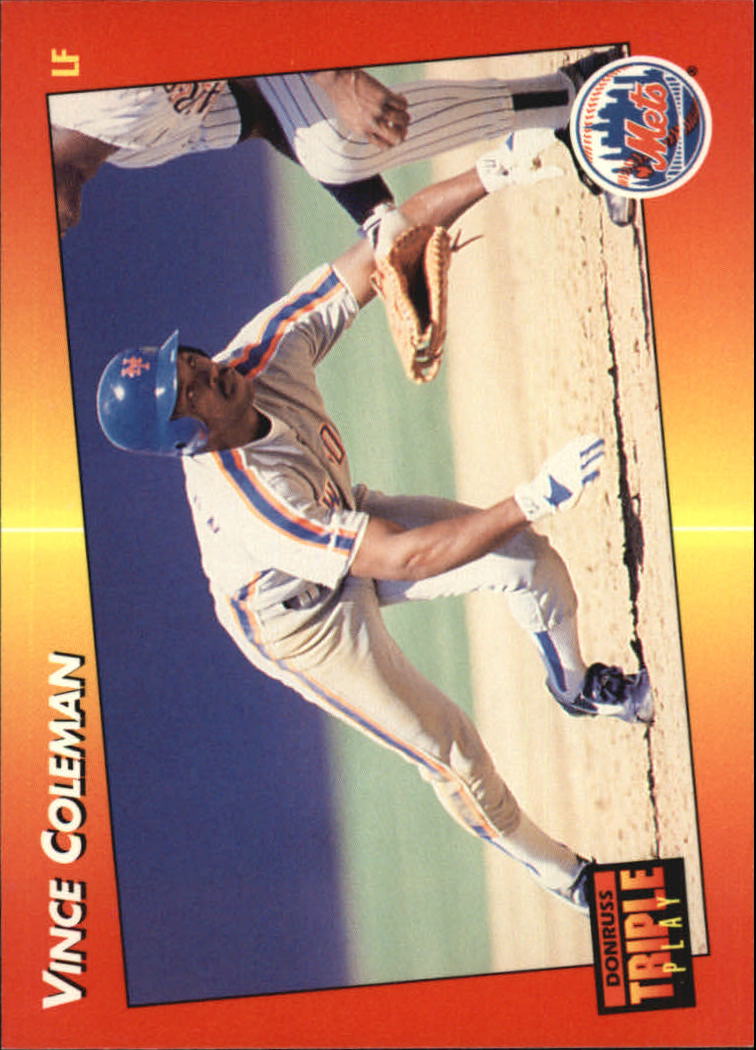 1992 Triple Play (Donruss) Baseball "Main Set" Cards #151 to #264 - Picture 116 of 229