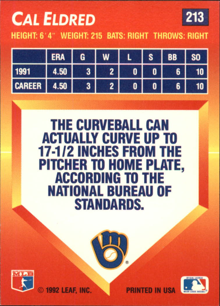 1992 Triple Play (Donruss) Baseball "Main Set" Cards #151 to #264 - Picture 127 of 229