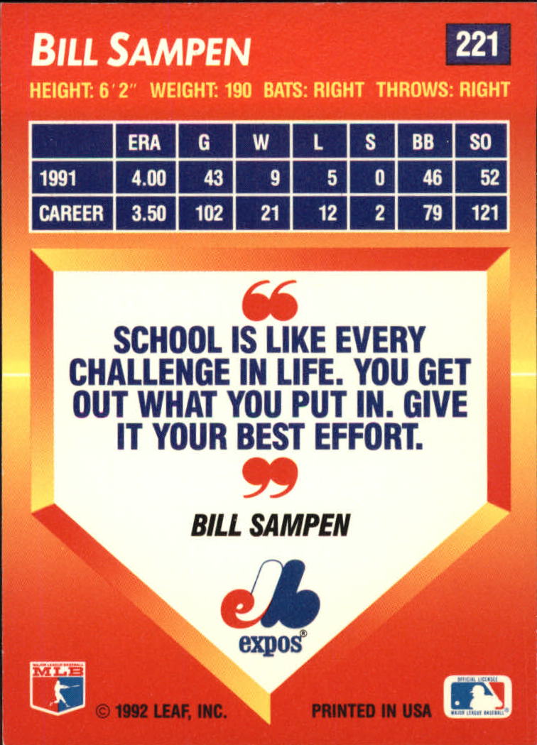 Sports Card Back