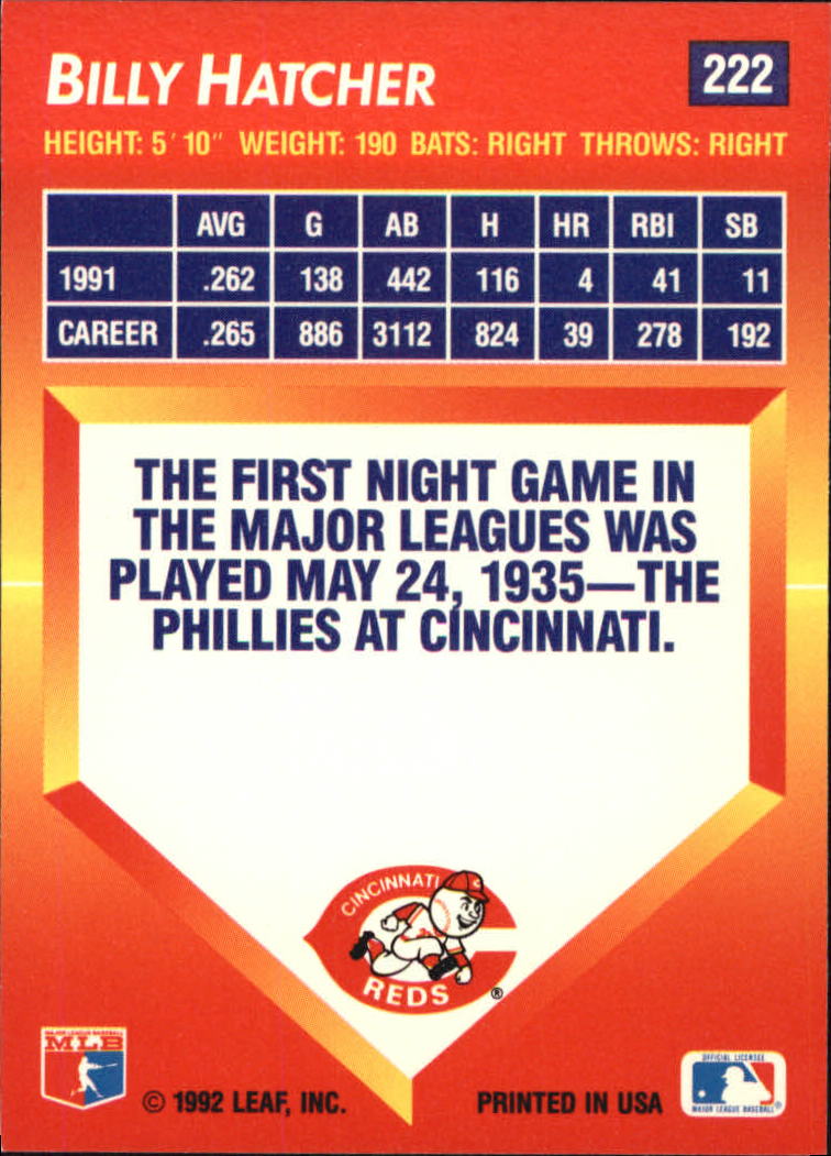 1992 Triple Play (Donruss) Baseball "Main Set" Cards #151 to #264 - Picture 145 of 229