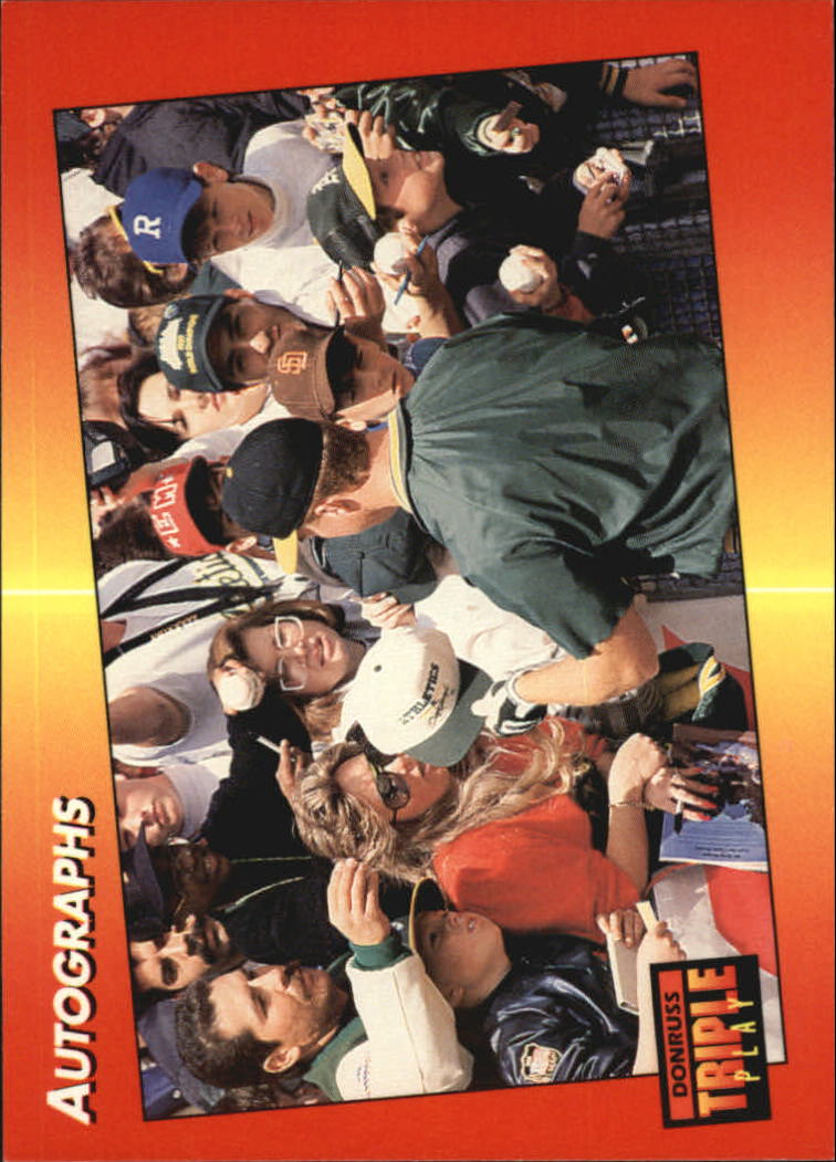 1992 Triple Play #231 Mark McGwire Signing