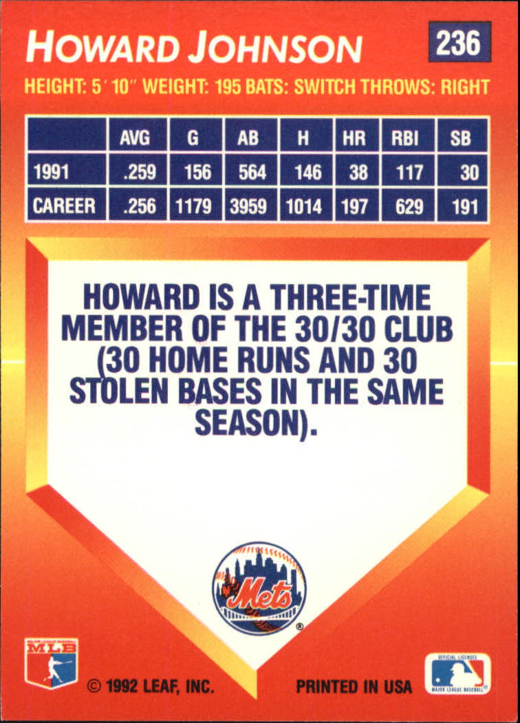 1992 Triple Play (Donruss) Baseball "Main Set" Cards #151 to #264 - Picture 173 of 229