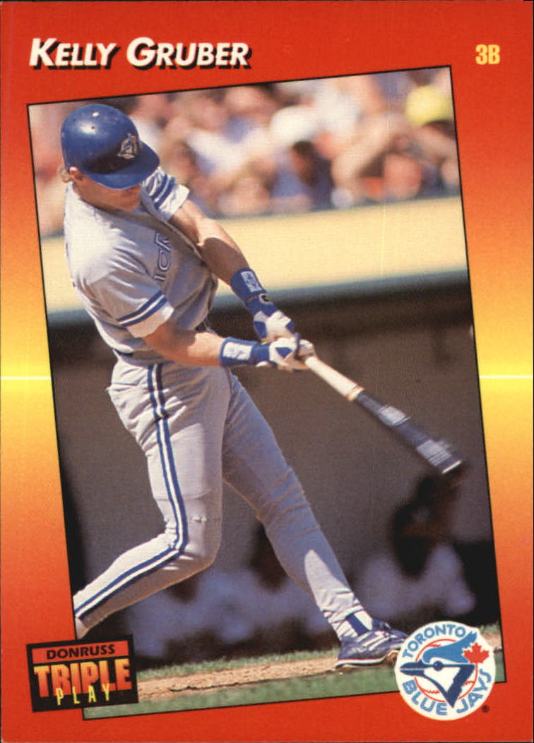 1992 Donruss Baseball Kelly Gruber Toronto Blue Jays #65