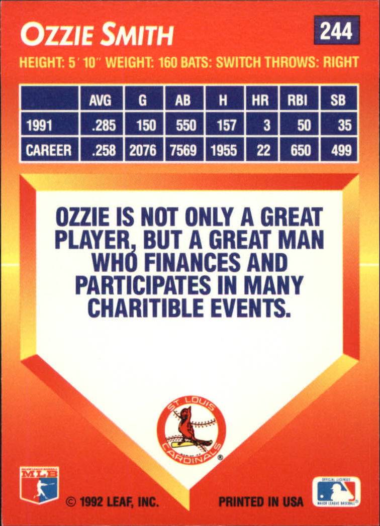 1992 Triple Play (Donruss) Baseball "Main Set" Cards #151 to #264 - Picture 189 of 229