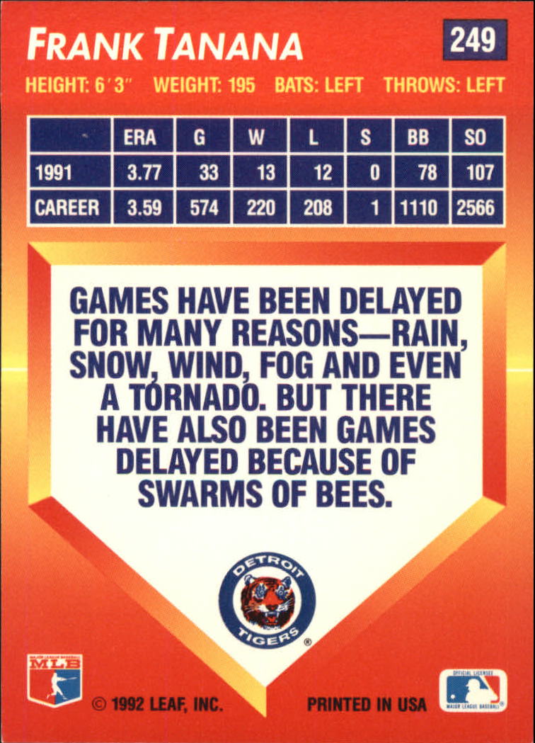 1992 Triple Play (Donruss) Baseball "Main Set" Cards #151 to #264 - Picture 199 of 229