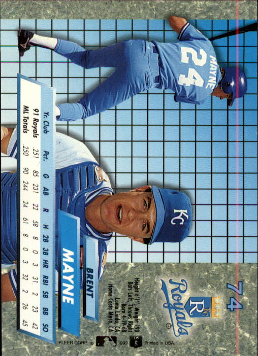 Sports Card Back