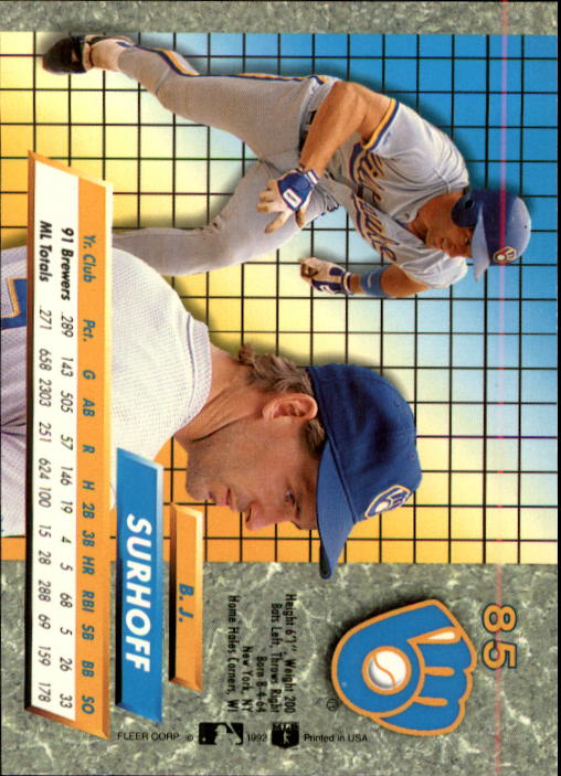 1992 Ultra (Fleer) Baseball "Main Set" Cards #1 to #200 - Picture 171 of 401
