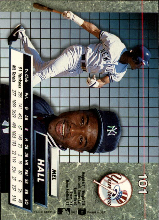 1992 Ultra (Fleer) Baseball "Main Set" Cards #1 to #200 - Picture 203 of 401