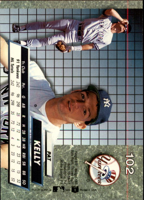 1992 Ultra (Fleer) Baseball "Main Set" Cards #1 to #200 - Picture 205 of 401