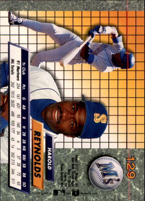 1992 Ultra (Fleer) Baseball "Main Set" Cards #1 to #200 - Picture 259 of 401