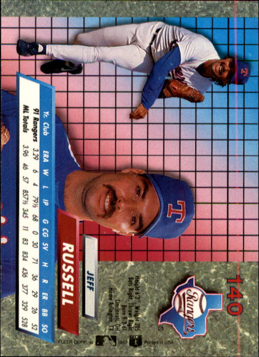 1992 Ultra (Fleer) Baseball "Main Set" Cards #1 to #200 - Picture 281 of 401