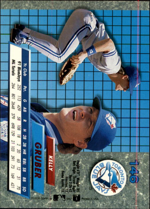 1992 Ultra (Fleer) Baseball "Main Set" Cards #1 to #200 - Picture 293 of 401