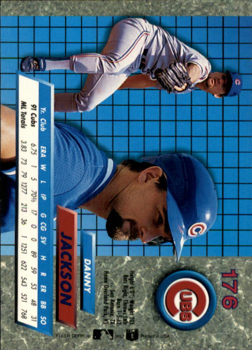 1992 Ultra (Fleer) Baseball "Main Set" Cards #1 to #200 - Picture 353 of 401