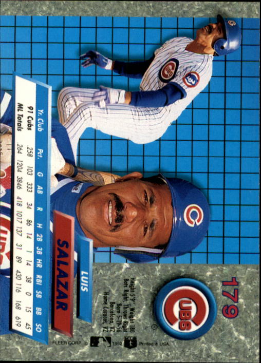 1992 Ultra (Fleer) Baseball "Main Set" Cards #1 to #200 - Picture 359 of 401