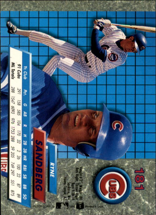 1992 Ultra (Fleer) Baseball "Main Set" Cards #1 to #200 - Picture 363 of 401