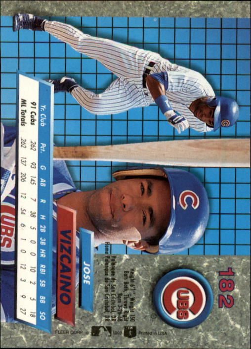 1992 Ultra (Fleer) Baseball "Main Set" Cards #1 to #200 - Picture 365 of 401
