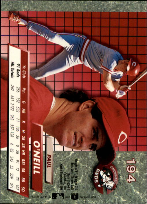 1992 Ultra (Fleer) Baseball "Main Set" Cards #1 to #200 - Picture 389 of 401