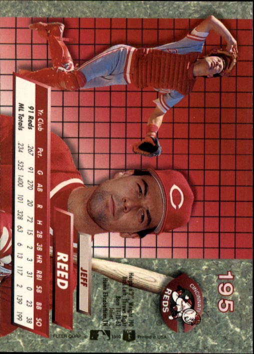 1992 Ultra (Fleer) Baseball "Main Set" Cards #1 to #200 - Picture 391 of 401