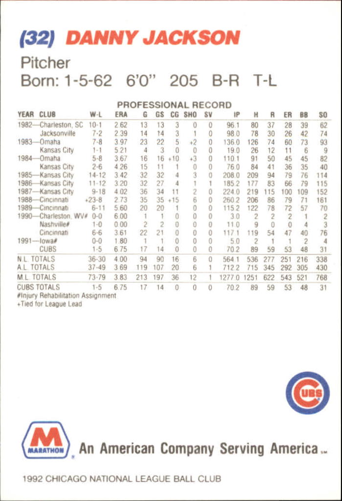B6472- 1992 Cubs Marathon Baseball Card #s 1-49 You Pick- 15+ FREE US SHIP - Picture 19 of 50