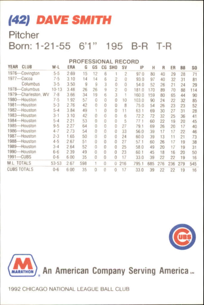 Sports Card Back