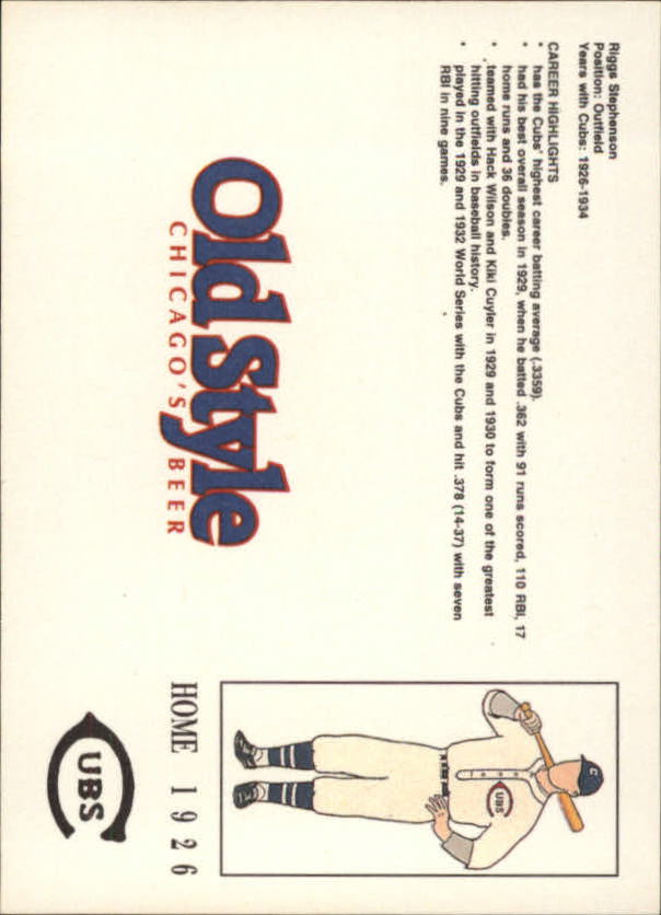 Sports Card Back