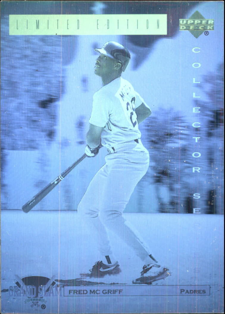 holographic baseball card values 1992 Denny's Holograms #3 Fred McGriff