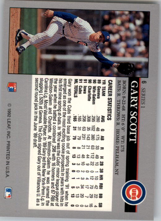 A8003- 1992 Leaf Baseball Card #s 1-200 +Rookies -You Pick- 15+ FREE US SHIP - Picture 13 of 395