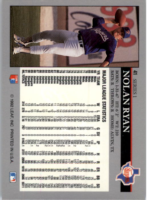 A8003- 1992 Leaf Baseball Card #s 1-200 +Rookies -You Pick- 15+ FREE US SHIP - Picture 79 of 395