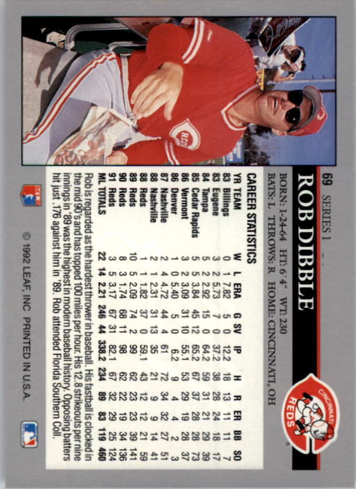 A8003- 1992 Leaf Baseball Card #s 1-200 +Rookies -You Pick- 15+ FREE US SHIP - Picture 133 of 395
