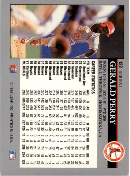 A8003- 1992 Leaf Baseball Card #s 1-200 +Rookies -You Pick- 15+ FREE US SHIP - Picture 239 of 395