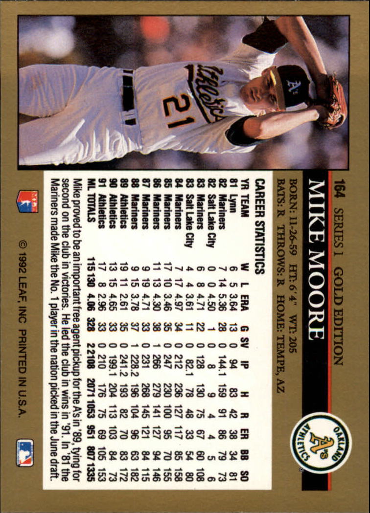 A8003- 1992 Leaf Baseball Card #s 1-200 +Rookies -You Pick- 15+ FREE US SHIP - Picture 323 of 395