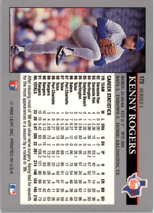 A8003- 1992 Leaf Baseball Card #s 1-200 +Rookies -You Pick- 15+ FREE US SHIP - Picture 341 of 395
